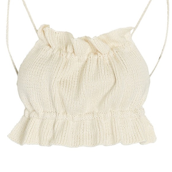 trois the label Tops - Trois the Label Ruby Knit Crop Top